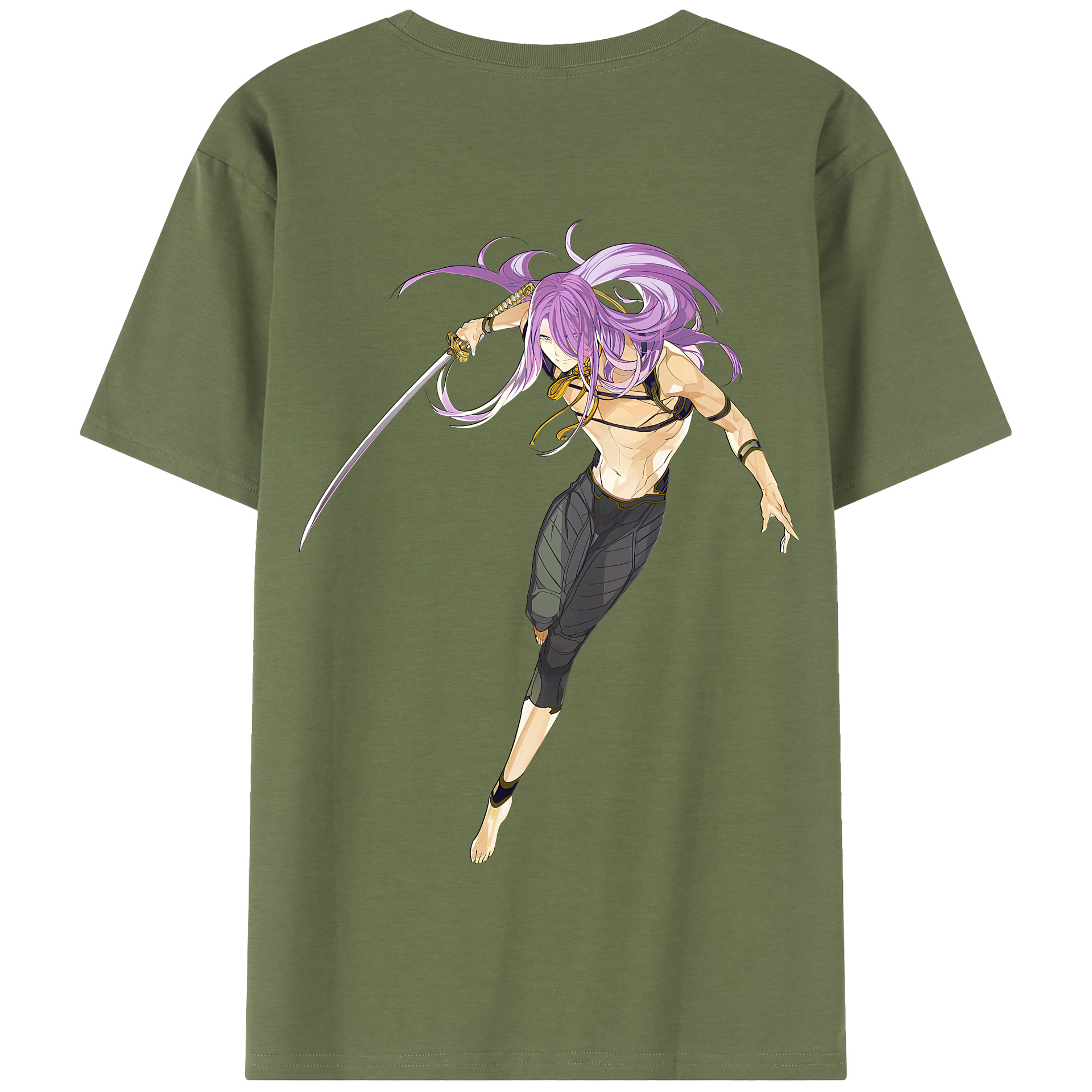 （画像用） 刀剣乱舞 Touken Ranbu 綿100％半袖Tシャツ（背面プリント）